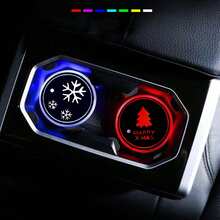 1pc LED Neon Car Cup Holder, LED Interior Decoration Light, USB Charging Cup Mat, LED Atmosphere Decorative Light, Suitable For Car Interior, Bar, Home Decor - 彩色 - 查看 7