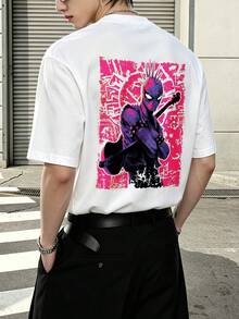 T-shirt graphique Marvel Spider-Man style années 2000, fond rose, 100 % coton, vêtements homme, chemise d'été, série Marvel, cadeau homme, streetwear - Blanc - Voir 5