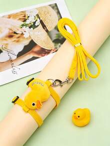 1 bộ dây xích và đai đeo mèo điều chỉnh được, thiết kế thoáng khí họa tiết hoạt hình, phù hợp cho thỏ và thú cưng nhỏ - Nhiều màu - Xem 24