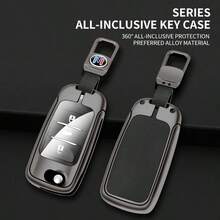 For Changan CS35/CS15/CS75/Yidong/Yuexiang V7 Dedicated Key Cover Zinc Alloy 3-Button Folding Protective Shell - Multicolor - View 2