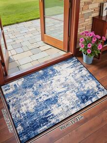 1pc Geometric Modern Living Room Area Rug, Washable Patchwork Indoor Printed Polyester Fiber Rectangular Easy Care Water-Washable Home Rug, Suitable For Living Room, Hallway, Bedside, Living Area, Bedroom, Office, Kitchen, Farmhouse Home Decor - Multicolor - View 17