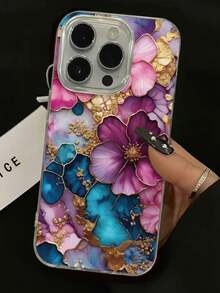 Yusha E-Style 彩色花卉彩繪防震手機殼，適用於 Ip14,Ip14pro,Ip14promaxip13,Ip13pro,Ip13promaxp11,Ip11promaxip12,Ip12pro,Ip12promanxipXRipXS,Ip15,Ip15pro,Ip15promax,Ip16,Ip16pro,Ip16promax,Ip17,Ip17pro,Ip17air,Ip17promax，適用於 系列 S23,S24,A04,A05,A14,A12,A15,A33,A53,A32,A35,A34, 13, 13pro, 14, 14pro, 15, 15pro，系列高級防震手機殼 - 彩色 - 查看 4