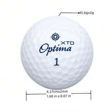 Golf Master! 9PCS Golf Competition Balls, Long Distance Golf Balls With Dual-Layer Design, Durable And Stable, Preferred By Professional Players, High Elasticity Golf Balls, LOGO, Number And Aim Line Are Randomly Packaged And Shipped - White - View 2
