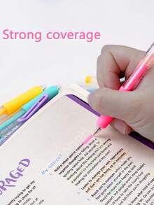 Juego de bolígrafos de gel color rosa dulce, punta de 0.6/0.7/1.0mm, bolígrafos de gel de colores apilables de gran capacidad para colorear y dibujar para adultos. Regreso a la escuela - Multicolor - Ver 8