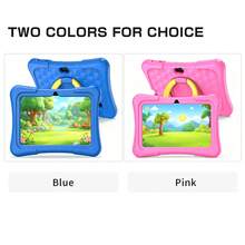 Qetupa Tableta para niños de 7 pulgadas, Android 13, 3GB RAM+64GB ROM, WiFi 2.4G, cámara dual 2MP+5MP, incluye control parental y software educativo, funda protectora a prueba de golpes - Azul - Ver 3