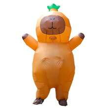 Adult Standing Inflatable Suit 3D Cartoon Capybara Doll Costume Halloween Party Team Building Funny Costume - Multicolor - View 11