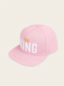 1 Gorra de béisbol para hombre con letra KING bordada, gorra deportiva de moda, gorra casual ajustable para protección solar al aire libre, adecuada para viajes de primavera y otoño, viajes a la playa y fiestas, gorra talla grande vendida, gorra de béisbol de visera plana con corona KING bordada, rap, hip-hop, gorra de baile callejero - corona - Ver 3
