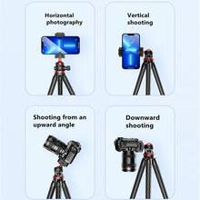 2026 靈活章魚三腳架 適用於 iPhone 智慧型手機 相機 DSLR 2合1設計 附手機支架 側邊冷靴 1/4''螺絲 - 查看 9