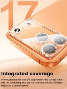 3 piezas Protector de pantalla de vidrio templado 9H para lente de cámara, para iPhone 17/Air/17 Pro/17 Pro Max/16 Pro Max/15 Pro Max/14 Pro Max/13/12/11 Pro Max | Compatible con múltiples modelos de teléfono, alta dureza - transparente - Ver 6