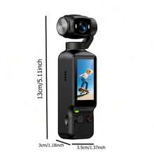 Flip Lens Handheld Camera, High-Definition Imaging Quality. Lightweight And Portable, Suitable For Outdoor Sports, Cycling And Daily Vlog Shooting. - Multicolor - View 3