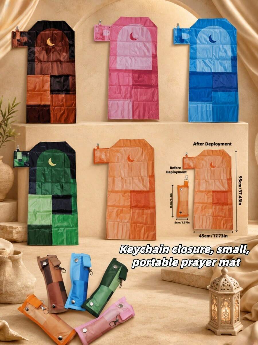 Waterproof Portable Picnic Mat/Prayer Mat With Buckle Storage Design, Foldable Portable Prayer Blanket For Outdoor Travel/Commute Worship