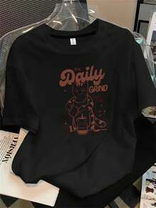 Halloween Graphic T-Shirt - Black - View 1