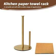 1pc Kitchen Paper Towel Holder, Countertop Paper Towel Dispenser, Napkin Box Rack, Stainless Steel Kitchen Paper Towel Holder With Weighted Base, Space-Saving Design For Paper Towels, Napkins, Kitchen Roll, Wall-Mounted Storage Organizer, Modern Kitchen Accessory, Durable Kitchen Utility, Wall-Mounted Dispenser, Kitchen Storage Accessory - Multicolor - View 17