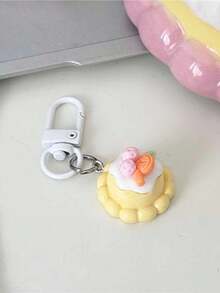 5pcs Cute Cream 3D Cake Keychain - Bag Decoration, Pendant, Charm. Perfect Gift For Couples, Friends, Graduation, Teachers. - Multicolor - View 6