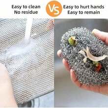 1/10/20PCS/Magic Cleaning Cloth Thickened Double-Sided Metal Steel Wire Dishcloth Kitchen Tableware Pot Cleaning Tool - Multicolor - View 4