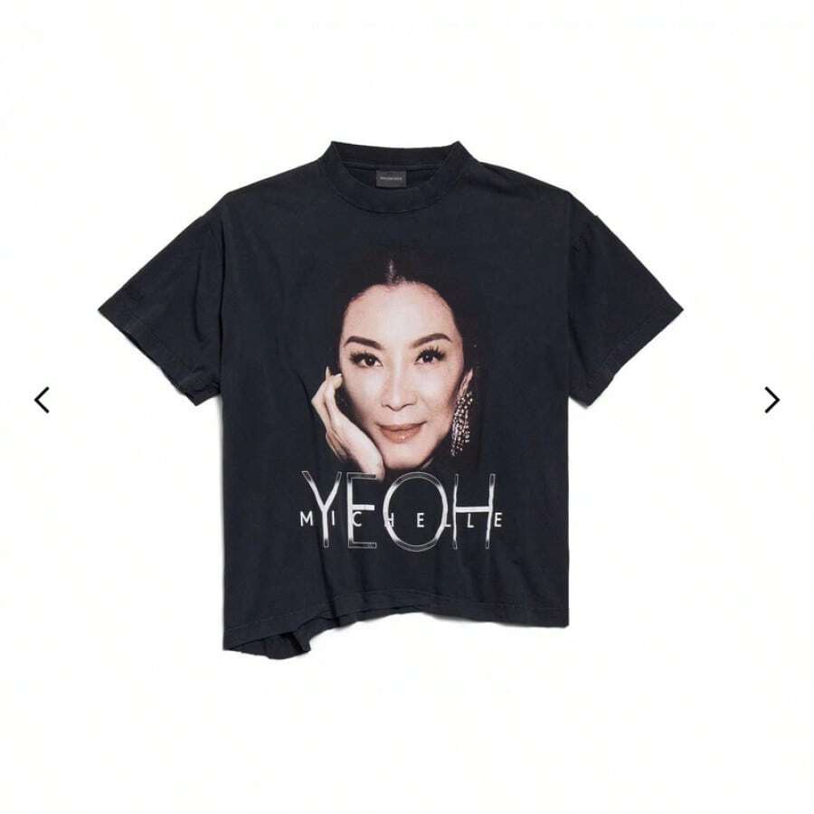 T-Shirt In Black Faded Size XS - Style1 - View 1