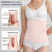 Fajas Postparto Y Postcirugia Reducción Y Soporte Largo - Rosa - Ver 8