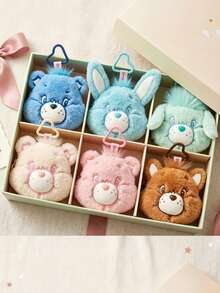 Care Bears 12cm 毛絨硬幣包 耳機收納包 鑰匙圈包掛飾 女孩兒童禮物 車飾包飾迷你拉鍊錢包 - 彩色 - 查看 2