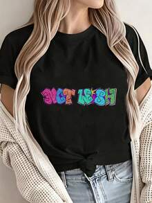 Women T-Shirts - Black - View 1