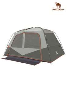 CAMEL CROWN 6 Person Camping Tent, Waterproof, Easy Setup, Backpacking Tent With Ground Mat, Family Tent For Outdoor Hiking - Carbon Ash - View 1