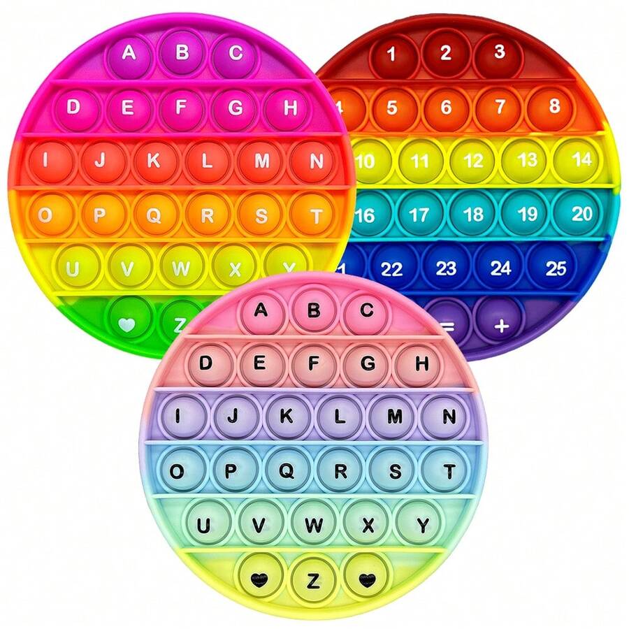 legendstar Juguetes Fidget Educativos para Aprender a Contar Letras y Números, Juegos de Enseñanza de Fonética del Alfabeto ABC, Juegos de Mesa para Practicar Habilidades de Suma y Resta Matemáticas, Regalos de Papelería para Niños de Preescolar de 3+ Años