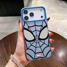 Phone Case: Spider For Man Phone Case For Apple 17, Suitable For  Cartoon Creative  Brand M's For  17/17 ProMax/Air/16Pro/15/14Plus/13/12/11  Trd Spider Web Print Protective Case.Holiday Accessories. - Blue - View 2