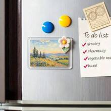 5/10/20pcs Acrylic Magnetic Photo Frame, Clear Double Sided Mini Wallet Size Fridge Magnet Frame, Transparent Photo Display Holder For Home Decor & DIY, Durable Classic Style, Ideal For Gifts - Multicolor - View 3