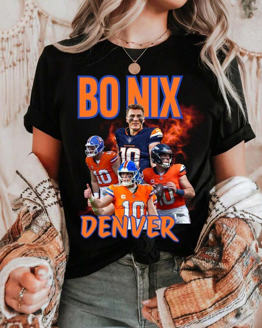 T-Shirt Grafica In Bianco E Nero Di Bobby Wagner Del 2026 - Scollo Oversize Con Stampa Del Nome In Grassetto E Firma Bianca - T-Shirt Streetwear Premium Per Tifosi Di Calcio - 後四人組 - 查看 1