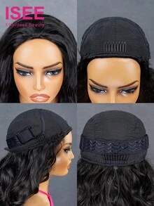 ISEE Hair Wear Go 半頭套 波浪捲髮 3合1抽繩可調節貼合 無膠真人髮 180%密度 14-16吋波波頭 18-28吋常規長度 女款日常佩戴 - SNatural - 查看 6