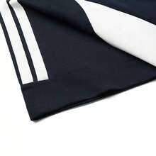 Adidas SPORTSWEAR M New Round Neck Patchwork Men's Short Sleeve Sports T-Shirt, Size Runs Large, Recommend Ordering One Size Down - Blue/White - View 4