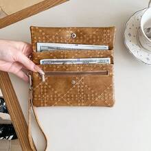 Women's Long Large Capacity Minimalist Versatile Clutch Wallet - Multicolor - View 4