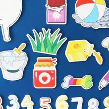 Quixorblex 30pcs/Set Kit de Aprendizaje de Fieltro, Accesorios de Reconocimiento de Números y Colores, Ejercicios de Mejora Cognitiva, Herramientas de Aprendizaje Interactivo, Regalo de Cumpleaños, Decoración Creativa de Fieltro, Adecuado para el Hogar - Multicolor - Ver 8