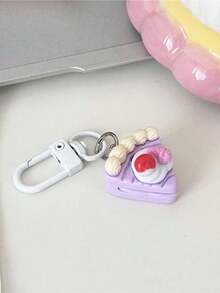 5pcs Cute Cream 3D Cake Keychain - Bag Decoration, Pendant, Charm. Perfect Gift For Couples, Friends, Graduation, Teachers. - Multicolor - View 8
