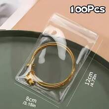 40pcs/60pcs/100pcs/PVC Transparent Jewelry Anti-Oxidation Zipper Bags, Plastic Bags For Packaging Jewelry Rings And Accessories, 46 Micron Thickness Material, Polyethylene Storage Bags For Earrings And Ornaments, 2 Desktop Storage Boxes, Jewelry Bag Storage Box, Multifunctional Desktop Organizer - Clear - View 15