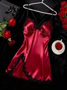 Women Two-Piece Outfits - Bordeaux - View 7