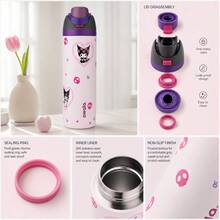 Owala FreeSip Water Bottle 24oz, Stylish Limited Edition, Exquisite Stainless Steel Water Cup, Anti-Drop & Robust, Elegant Gift Option For Festival Gatherings, Office Colleagues And Relatives - Màu tím - Xem 5
