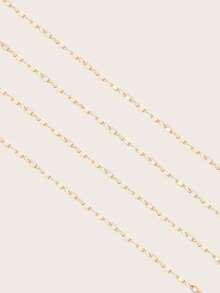 1pc Fashionable Minimalist Metal Eyeglasses Chain, Stylish Eyewear Accessory, Delicate And Beautiful, Suitable As A Gift For Ladies And Friends - Multicolor - View 5