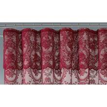 NOIR Gothic Vintage Shower Curtain With Valance For Goth Bathroom Decor - Burgundy - View 4