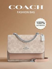 Coach Mini Klare Crossbody Bags For Women Small Square Bag With Signature Rivets Shoulder Bag Gift For Women - Pink - View 1