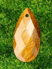 1PC Multi-Faceted Teardrop Natural Stone Pendant, 13 X 26Mm, Energy Healing Crystal, Handmade Creative DIY Earring Necklace Jewelry Accessories - Water Droplet Cut - View 10