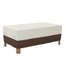 Basics Outdoor Patio Coffee Table Cover Beige/Tan - Beis - Ver 9