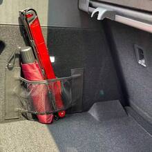 Red de almacenamiento elástica para respaldos de asientos de automóvil, organizador de almacenamiento interior para artículos diversos, red de almacenamiento de asiento trasero, organizador de maletero trasero con diseño de malla - Multicolor - Ver 10