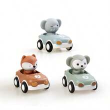 Children's Toy Car For Boys And Girls, Detachable Soft Rubber Squeeze Toy, Finger Sleeve, Inertia Slide Animal Car, Baby Bath Water Toy, Parent-Child Interaction, Interest Cultivation Interactive Toy - Multicolor - View 15