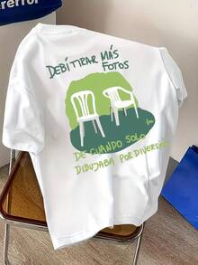 T-shirt unisexe ample avec imprimé grenouille et lapin portoricains << DtMF » pour femmes, idéal pour les festivals de musique. - Blanc 1 - Voir 3