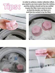 Nuevo filtro de pelusa reutilizable para lavadora, bolsa de malla, apto para hombres y mujeres, sin electricidad requerida, se ajusta a todos los usuarios, artículo esencial para el baño y el hogar - multicolor - Ver 10