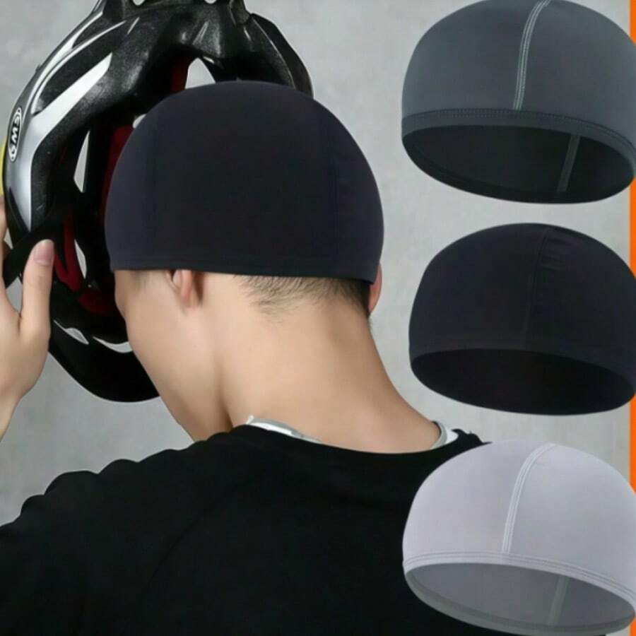 1pc Outdoor Sports Hat For Running And Cycling, Sun Protection Headscarf, Helmet Liner, Unisex Lightweight Quick-Drying Breathable Thin Cap For Summer