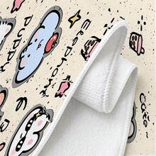 1pc/2Pcs/4Pcs Strawberry & Rabbit Printed Towels Ultra Soft Quick Dry High Water Absorbent Light Beige Towels With Lucky Letter Print Machine Washable Decorative Hand Towels For Kids Kitchen Bathroom - Multicolor - View 4