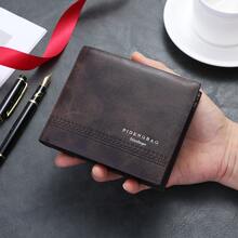 CarrKen 1pc Men's New Multi-Slot Multi-Function European & American Retro Short Versatile Exquisite Wallet For Teenagers - Multicolor - View 1