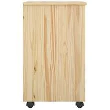 Carrello portaoggetti  marrone, 34 x 39 x 65,5 cm, in legno massello di pino. - Marron - Visualizzare 5