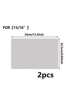 適用於 MacBook Air Pro 13/14/15/16 吋筆電螢幕鍵盤保護墊，防刮、防塵、防油超細纖維材質，有效防止鍵盤螢幕印痕 - 查看 6